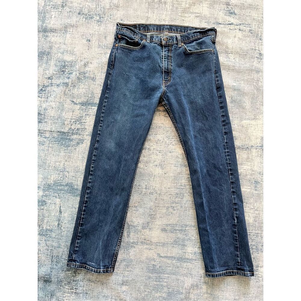 Levi's 505 Regular Fit Straight Leg Denim Jeans Size 38 x 32